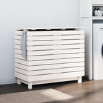 Skittentøyskurv Hvit 88,5X44X76 Cm Heltre Furu