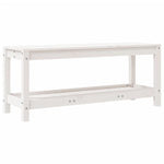 Hagebenk Hvit 108X35X45 Cm Heltre Furu