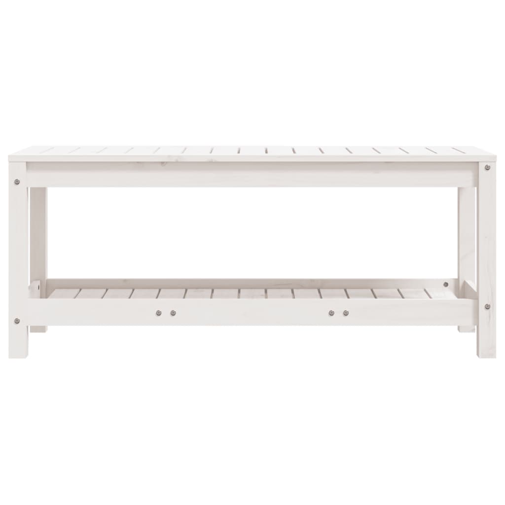 Hagebenk Hvit 108X35X45 Cm Heltre Furu
