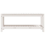Hagebenk Hvit 108X35X45 Cm Heltre Furu