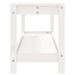 Hagebenk Hvit 108X35X45 Cm Heltre Furu