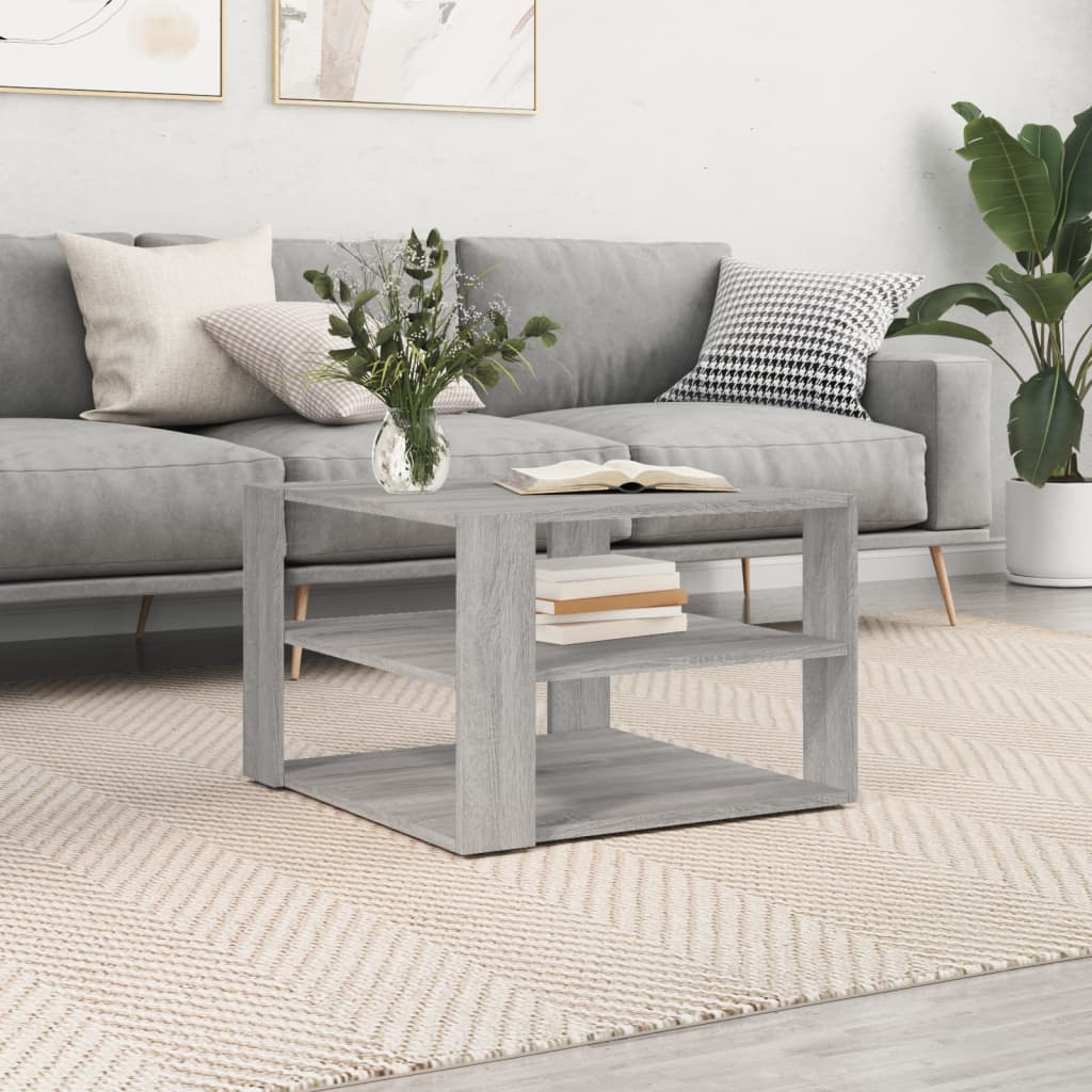 Salongbord Grå Sonoma 59,5X59,5X40 Cm Konstruert Tre