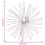 Julestjernelys 140 Led Kaldhvit 17 Cm