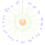 Julestjernelys 140 Led Flerfarget 17 Cm