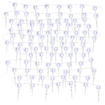 Juleislipplys 200 Led-Lys Kaldt Hvit 20 M Akryl Pvc