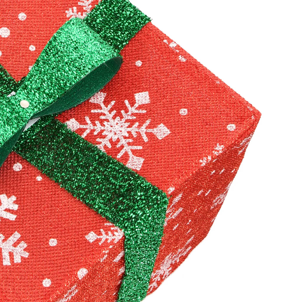 Opplyste Julegaver 3 Stk 64 Lysdioder Varm Hvit