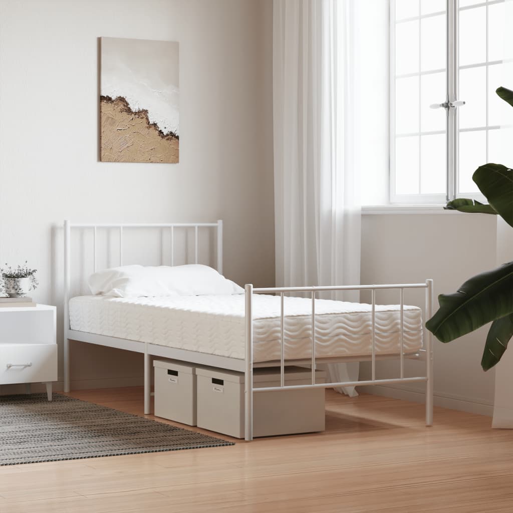 Skummadrass Hvit 90X190 Cm Hardhet H2 H3