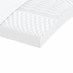 Skummadrass Hvit 80X200 Cm 7-Zone Hardhet 20 Ild