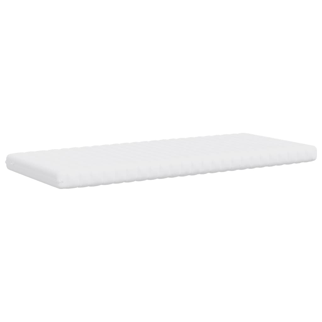 Skummadrass Hvit 90X200 Cm 7-Zone Hardhet 20 Ild