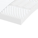 Skummadrass Hvit 90X200 Cm 7-Zone Hardhet 20 Ild
