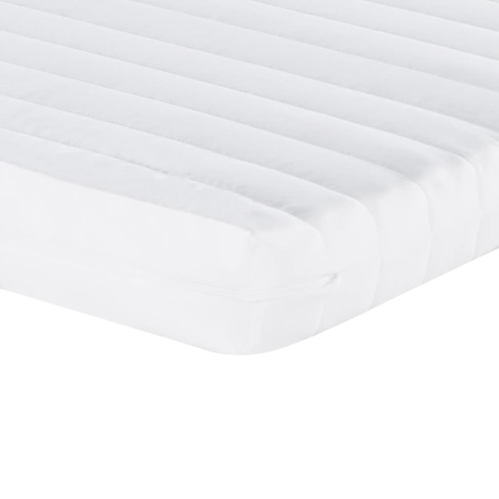 Skummadrass Hvit 120X200 Cm 7-Zone Hardhet 20 Ild