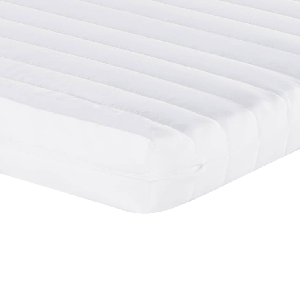 Skummadrass Hvit 140X190 Cm 7-Zone Hardhet 20 Ild