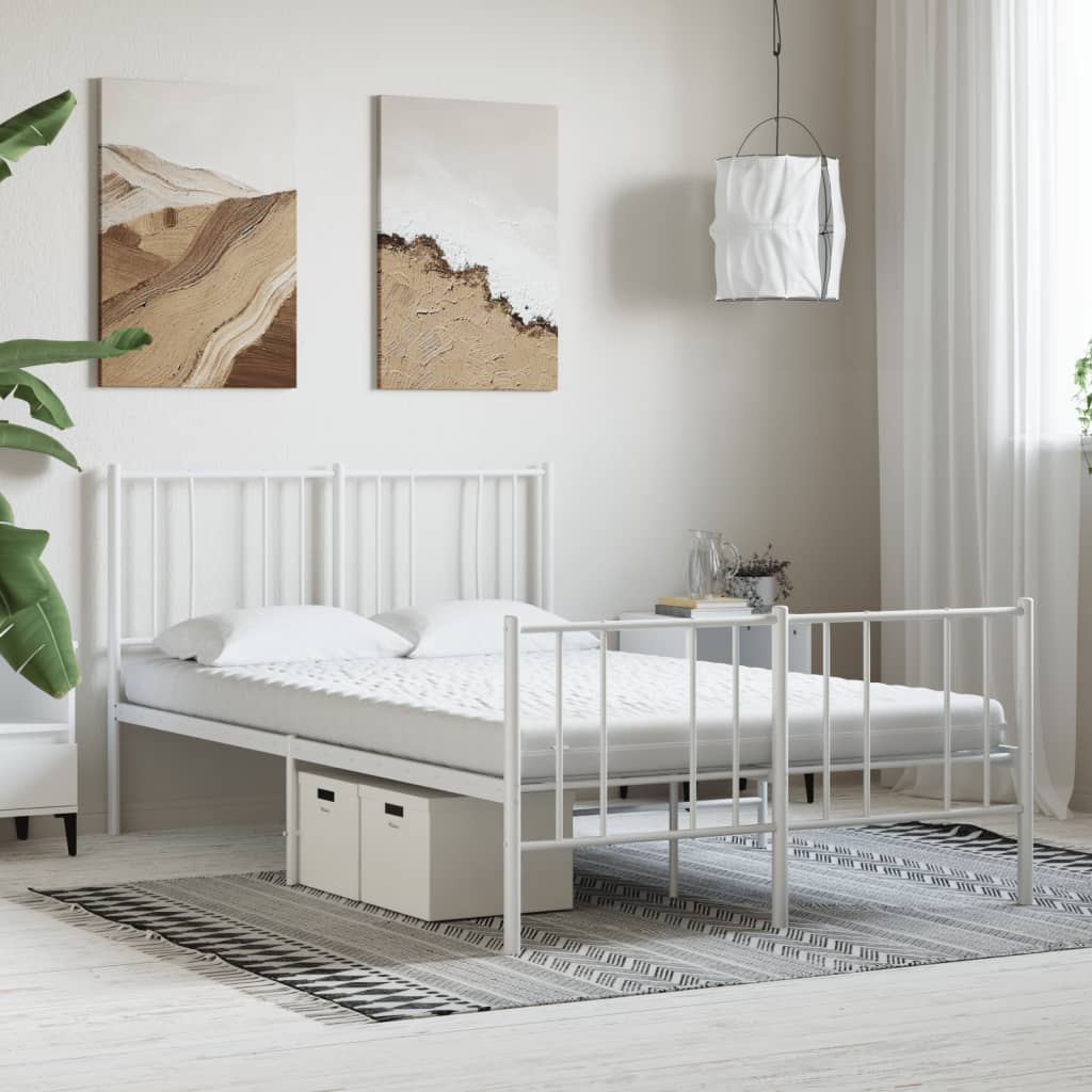 Skummadrass Hvit 140X200 Cm 7-Zone Hardhet 20 Ild