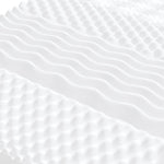Skummadrass Hvit 140X200 Cm 7-Zone Hardhet 20 Ild