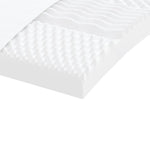 Skummadrass Hvit 140X200 Cm 7-Zone Hardhet 20 Ild