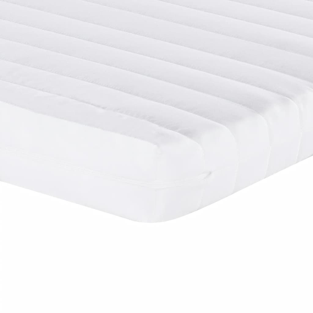Skummadrass Hvit 160X200 Cm 7-Zone Hardhet 20 Ild