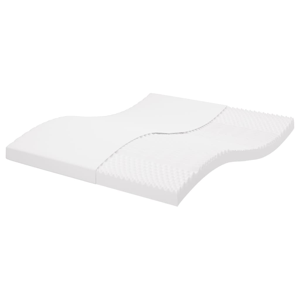Skummadrass Hvit 180X200 Cm 7-Zone Hardhet 20 Ild