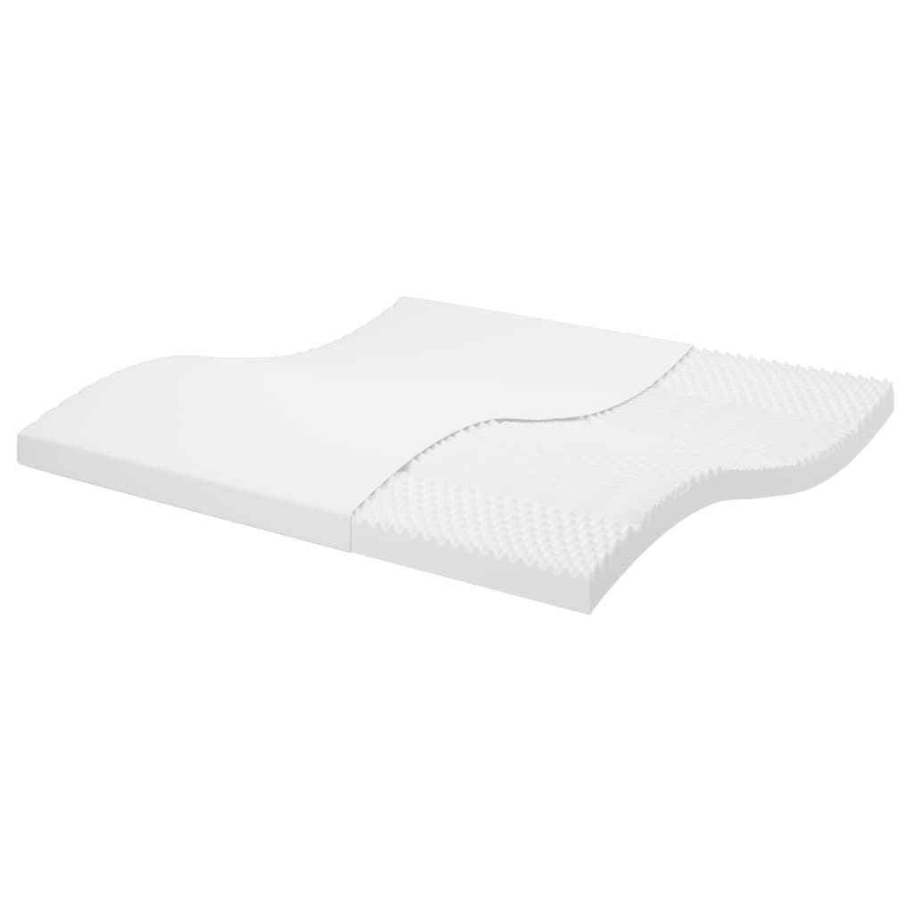 Skummadrass Hvit 200X200 Cm 7-Zone Hardhet 20 Ild