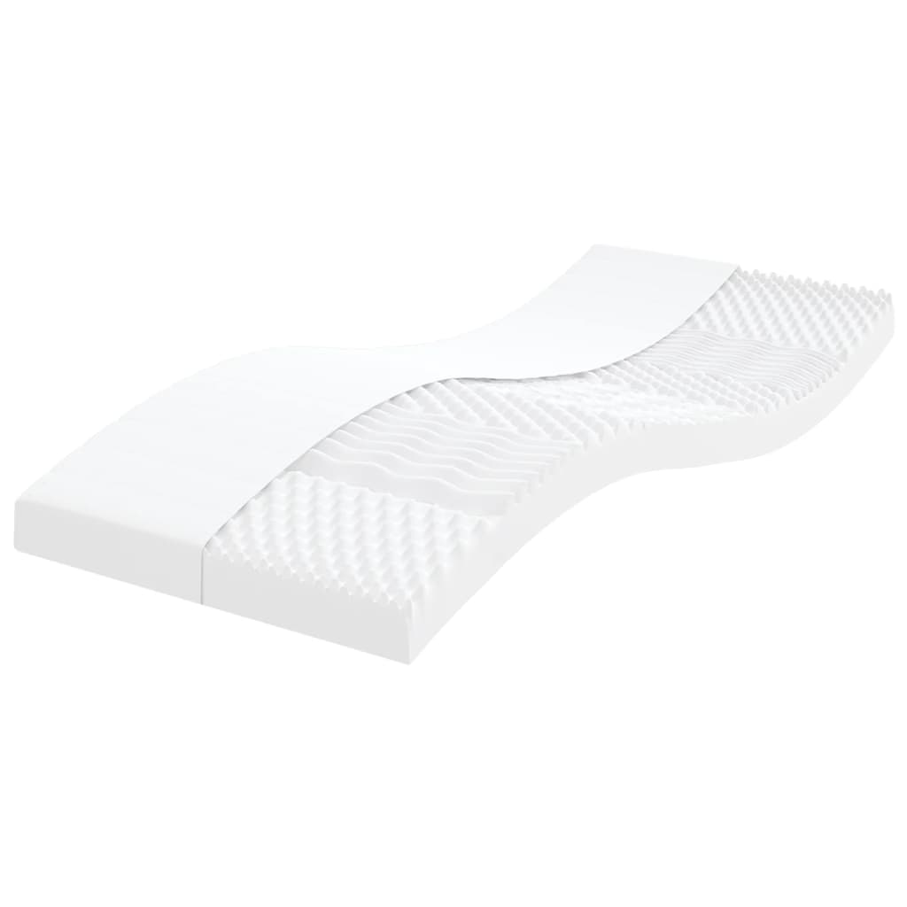 Skummadrasser 2 Stk Hvit 90X190 Cm 7-Zone Hardhet 20 Ild