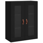 Veggskap Svart 69,5X34X90 Cm