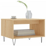 Salongbord Sonoma Eik 60X50X40 Cm Konstruert Tre