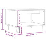 Salongbord Sonoma Eik 60X50X40 Cm Konstruert Tre
