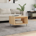 Salongbord Sonoma Eik 60X50X40 Cm Konstruert Tre