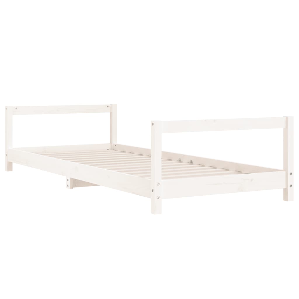 Barnesengeramme Hvit 90X190 Cm Heltre Furu