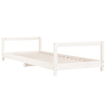 Barnesengeramme Hvit 90X190 Cm Heltre Furu