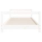 Barnesengeramme Hvit 90X190 Cm Heltre Furu