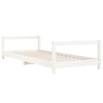 Barnesengeramme Hvit 90X190 Cm Heltre Furu