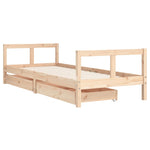 Barnesengeramme Med Skuffer 80X200 Cm Heltre Furu