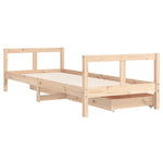 Barnesengeramme Med Skuffer 80X200 Cm Heltre Furu