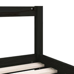 Barnesengeramme Med Skuffer Svart 90X200 Cm Heltre Furu
