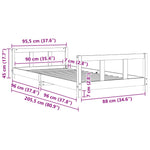 Barnesengeramme 90X200 Cm Heltre Furu