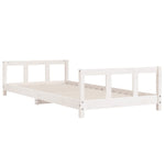Barnesengeramme Hvit 90X200 Cm Heltre Furu