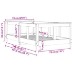 Barnesengeramme 70X140 Cm Heltre Furu