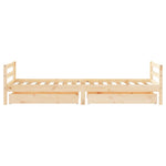 Barnesengeramme Med Skuffer 80X200 Cm Heltre Furu