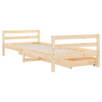 Barnesengeramme Med Skuffer 80X200 Cm Heltre Furu