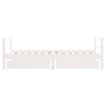 Barnesengeramme Med Skuffer Hvit 80X160 Cm Heltre Furu