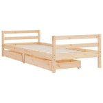 Barnesengeramme Med Skuffer 90X190 Cm Heltre Furu