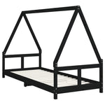 Barnesengeramme Svart 80X200 Cm Heltre Furu