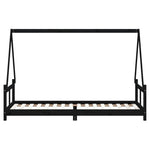 Barnesengeramme Svart 80X200 Cm Heltre Furu