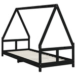 Barnesengeramme Svart 80X200 Cm Heltre Furu