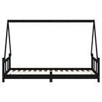 Barnesengeramme Svart 90X200 Cm Heltre Furu