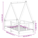 Barnesengeramme 70X140 Cm Heltre Furu