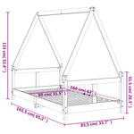 Barnesengeramme 80X160 Cm Heltre Furu