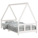 Barnesengeramme Hvit 90X190 Cm Heltre Furu