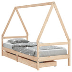 Barnesengeramme Med Skuffer 90X190 Cm Heltre Furu