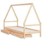Barnesengeramme Med Skuffer 90X190 Cm Heltre Furu